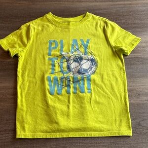 Cat & Jack Yellow 'Play to Win' Soccer Tee